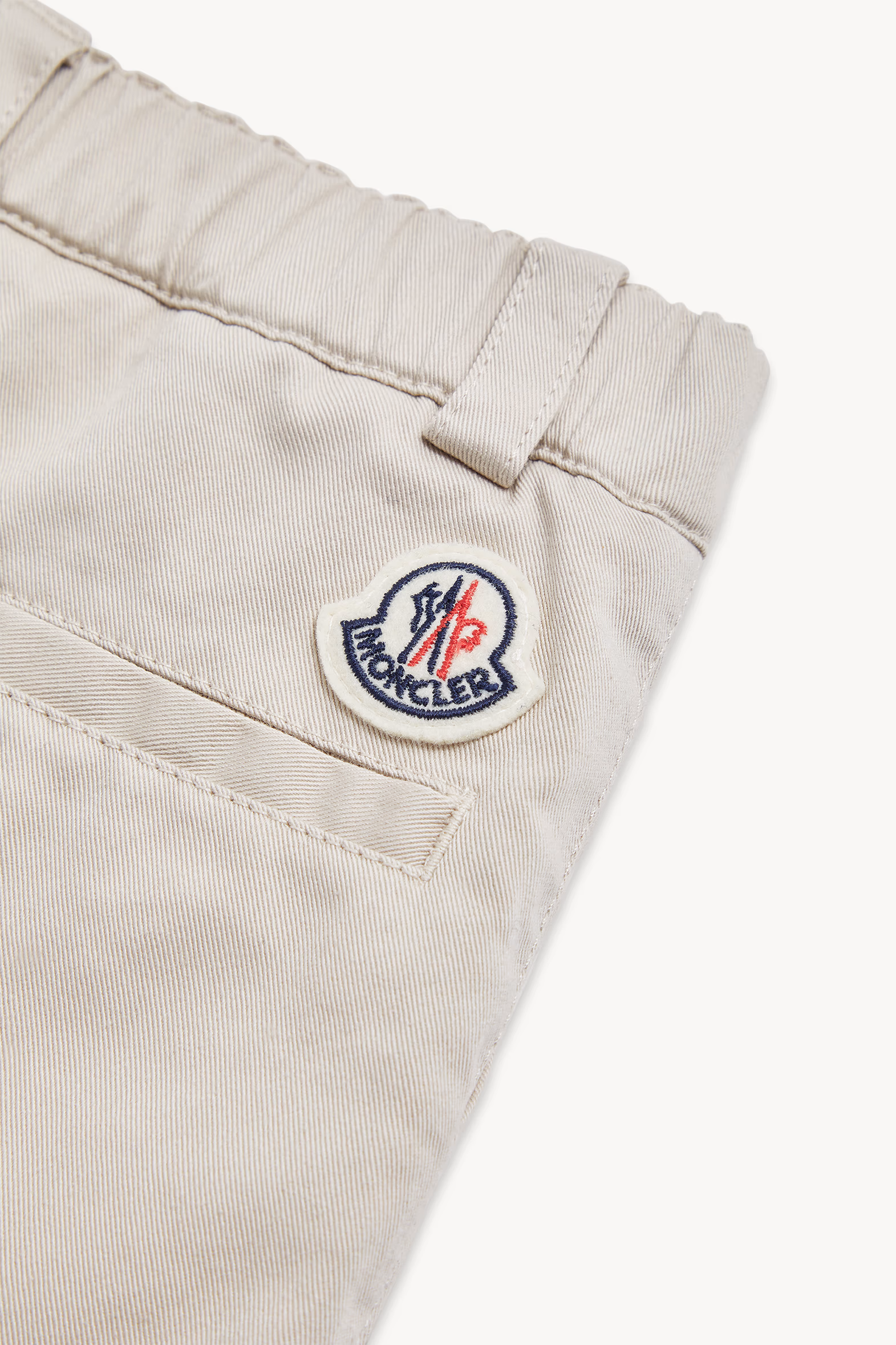 Cotton Gabardine Pants Boy Light Beige Moncler 2